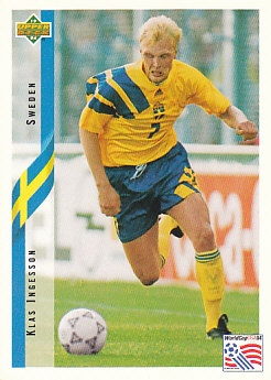 Klas Ingesson Sweden Upper Deck World Cup 1994 Eng/Spa #89